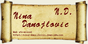 Nina Danojlović vizit kartica
